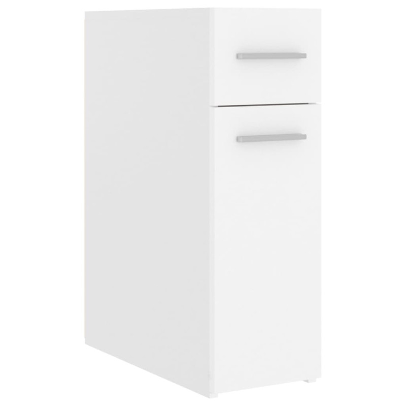 Armoire d apothicaire Blanc 20x45,5x60 cm Bois d’ingénierie