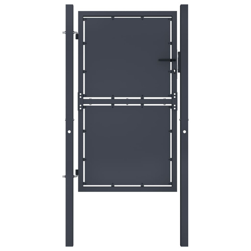 Portail de jardin Acier 100x150 cm Anthracite