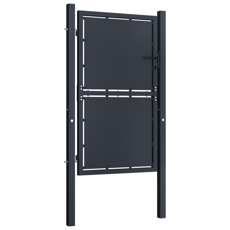 Portail de jardin Acier 100x150 cm Anthracite