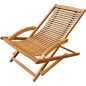 Chaise de terrasse avec repose pied Bois d acacia solide