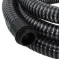 Tuyau d aspiration avec raccords en laiton noir 1,1" 15 m PVC