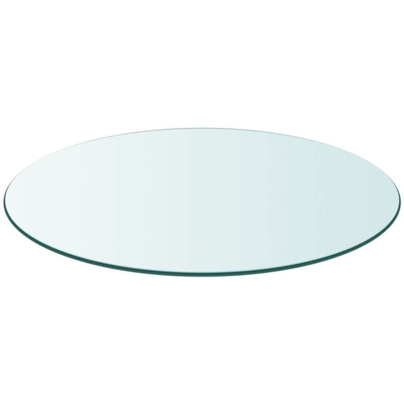 Dessus de table ronde en verre trempé 700 mm 