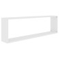 Étagères cube murales 2 pcs blanc 100x15x30cm bois d ingénierie