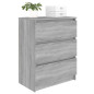 Buffet Sonoma gris 60x35x76 cm Bois d ingénierie