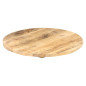 Dessus de table Bois de manguier solide Rond 25 27 mm 60 cm