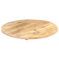 Dessus de table Bois de manguier solide Rond 25 27 mm 60 cm