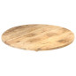 Dessus de table Bois de manguier solide Rond 25 27 mm 60 cm