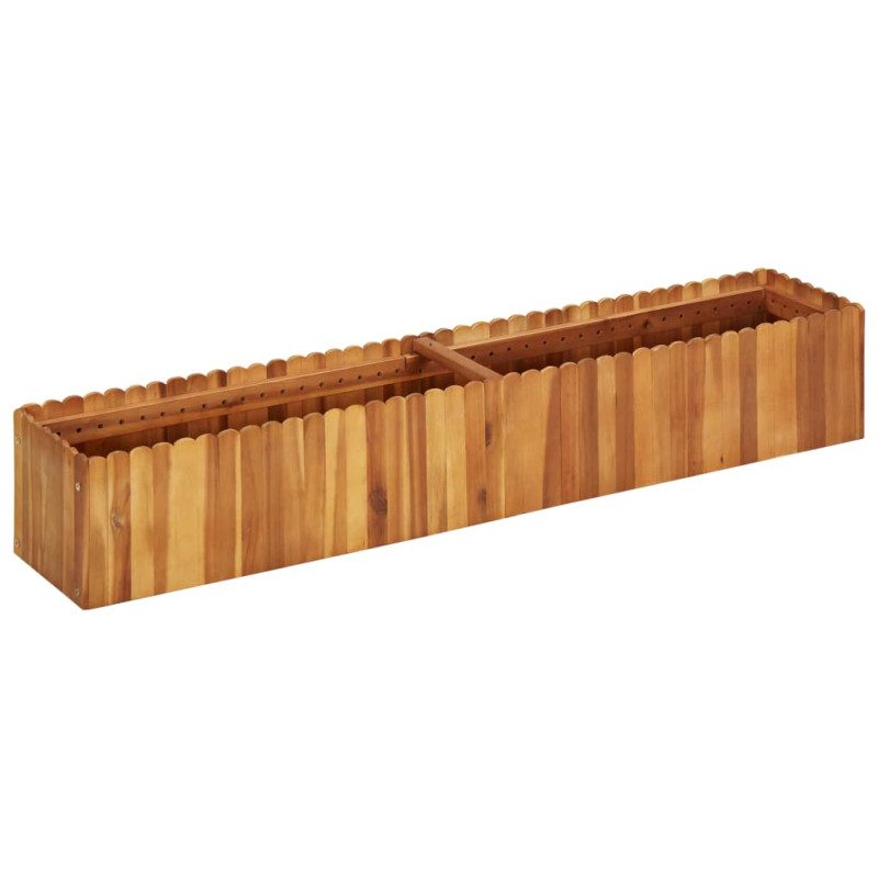 Lit surélevé de jardin 150x30x25 cm Bois massif d acacia