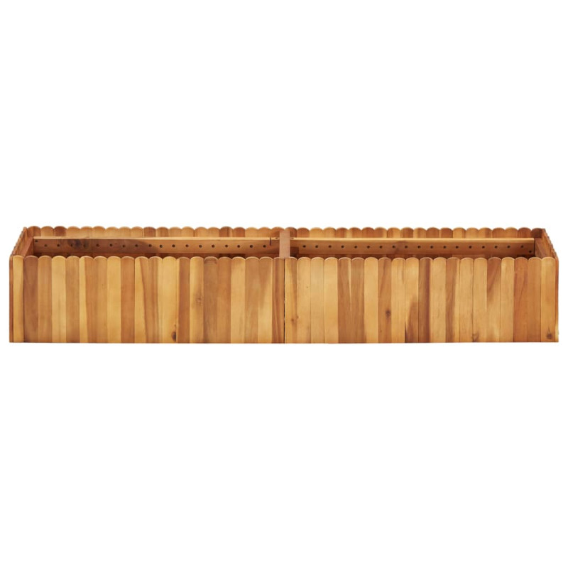 Lit surélevé de jardin 150x30x25 cm Bois massif d acacia