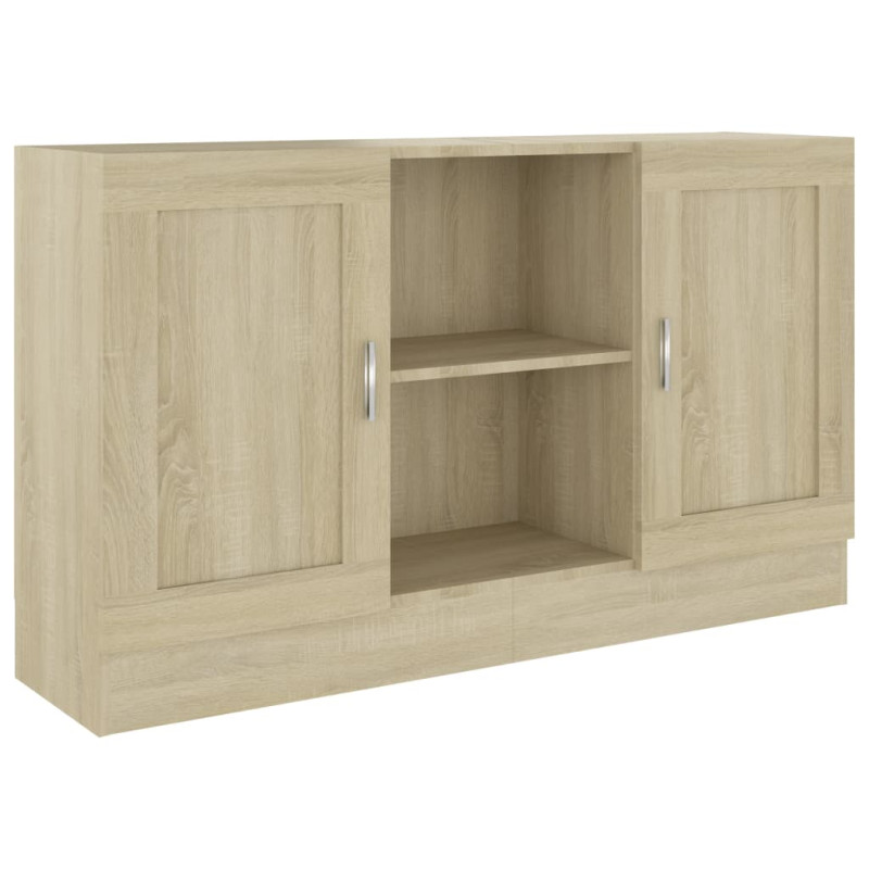 Buffet Chêne sonoma 120x30,5x70 cm Bois d ingénierie