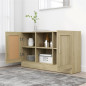 Buffet Chêne sonoma 120x30,5x70 cm Bois d ingénierie