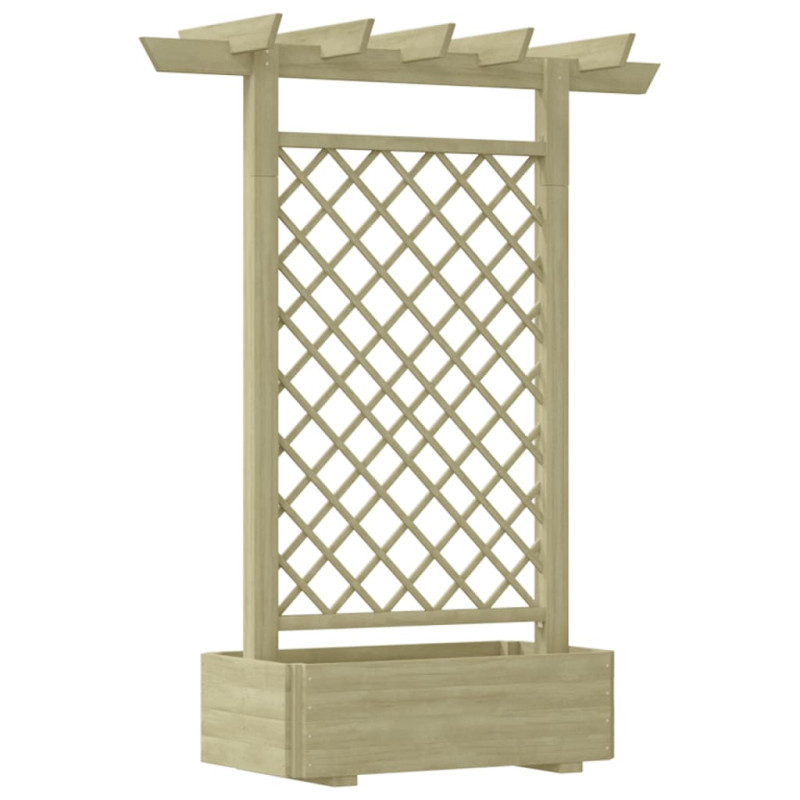 Jardinière pergola 162 x 56 x 204 cm Bois