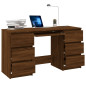 Bureau Chêne marron 140x50x77 cm Bois d ingénierie