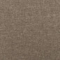 Cadre de lit sans matelas taupe 100x200 cm tissu