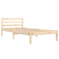 Cadre de lit sans matelas bois de pin massif 90x200 cm