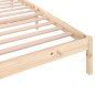 Cadre de lit sans matelas bois de pin massif 90x200 cm