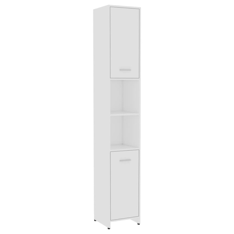 Armoire de salle de bain Blanc 30x30x183,5 cm Bois d ingénierie