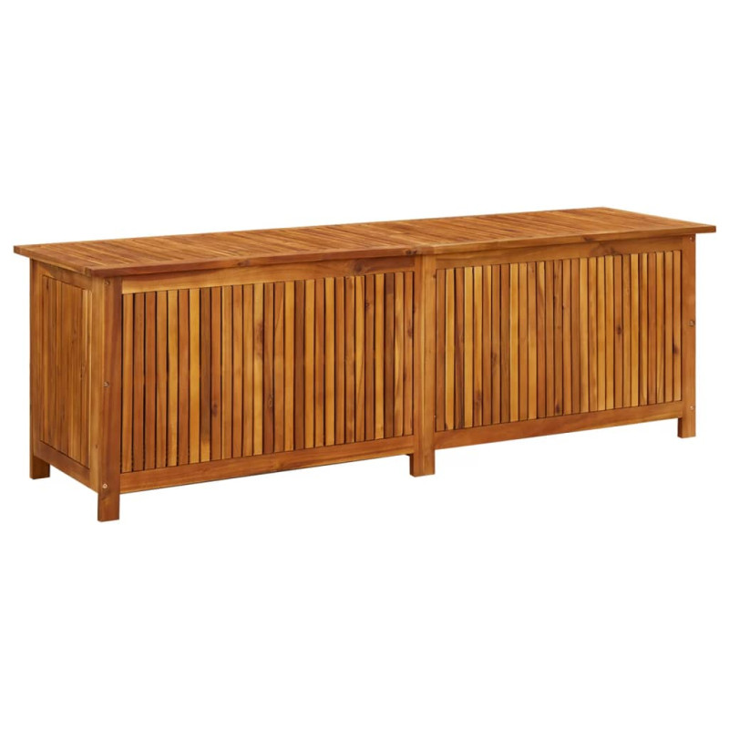 Boîte de rangement de jardin 175x50x58 cm Bois d acacia solide