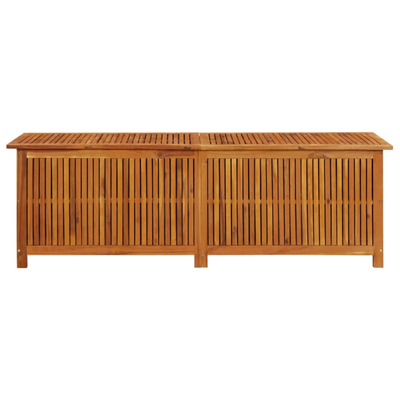 Boîte de rangement de jardin 175x50x58 cm Bois d acacia solide