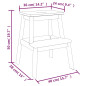 Tabouret escabeau 2 marches 40x38x50 cm Bois d acacia solide