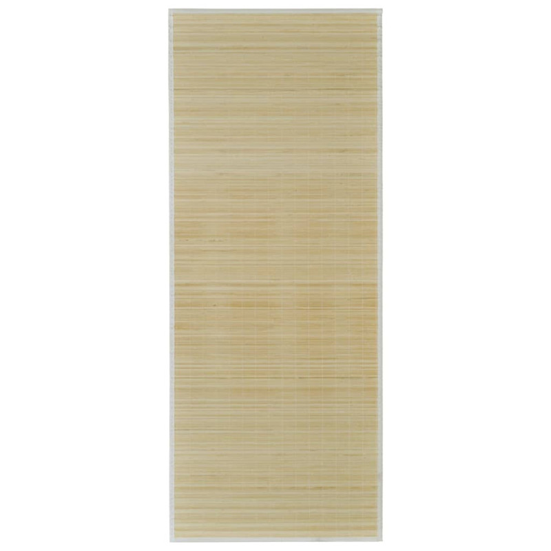 Tapis en bambou naturel à latte rectangulaire 150 x 200 cm