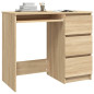 Bureau Chêne sonoma 90x45x76 cm Bois d’ingénierie