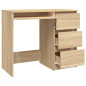 Bureau Chêne sonoma 90x45x76 cm Bois d’ingénierie