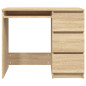 Bureau Chêne sonoma 90x45x76 cm Bois d’ingénierie