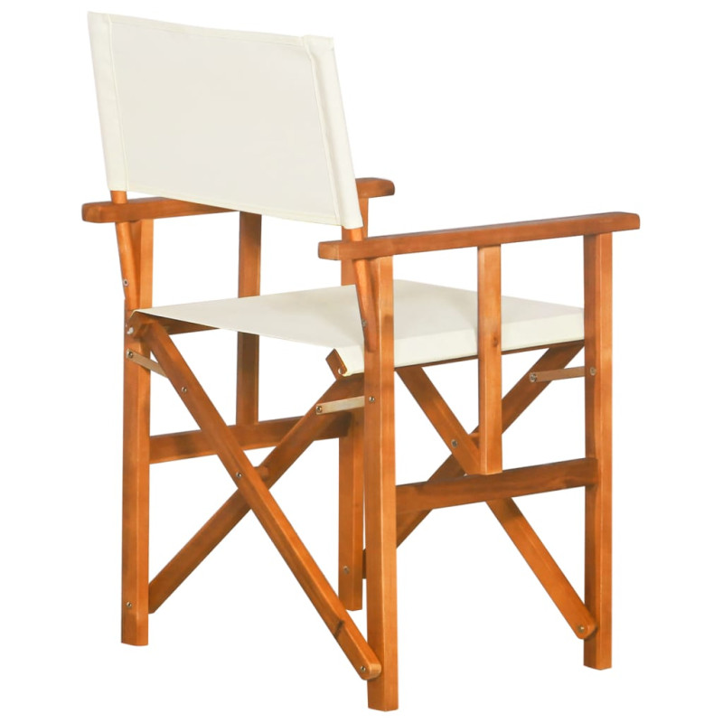 Chaises de metteur en scène lot de 2 Bois massif d acacia