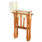 Chaises de metteur en scène lot de 2 Bois massif d acacia