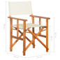 Chaises de metteur en scène lot de 2 Bois massif d acacia