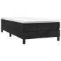 Cadre de lit sans matelas noir 90x200 cm velours