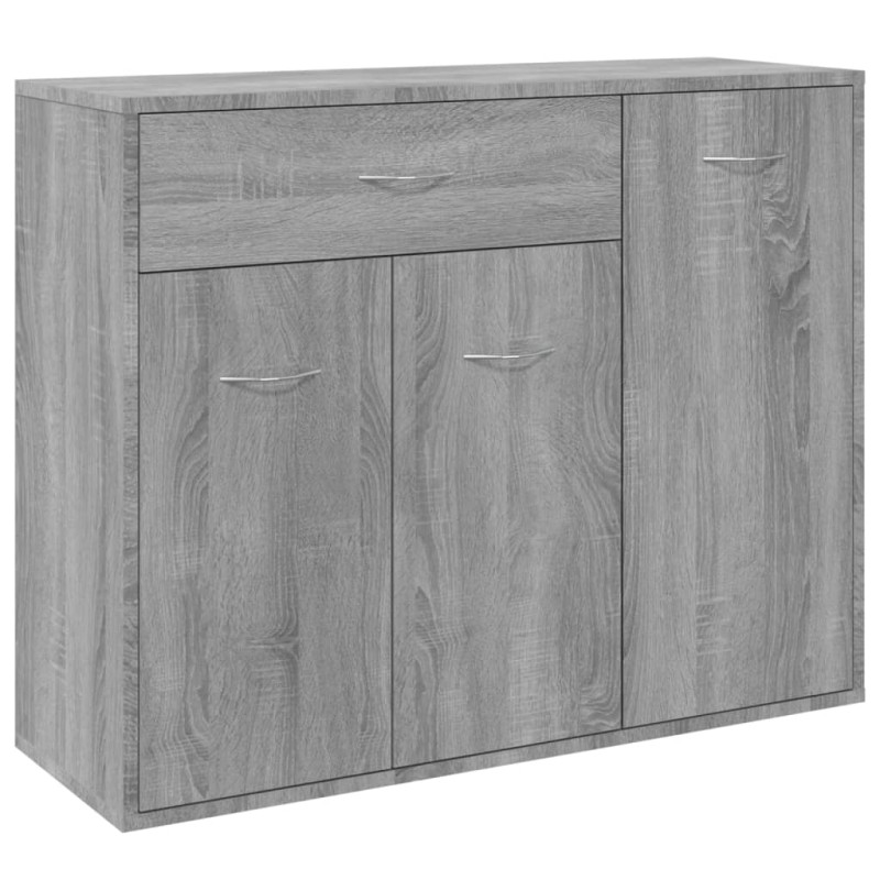 Buffet Sonoma gris 88x30x70 cm Bois d ingénierie