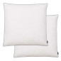 Oreiller lot de 2 Remplissage de duvet léger 80 x 80 cm Blanc