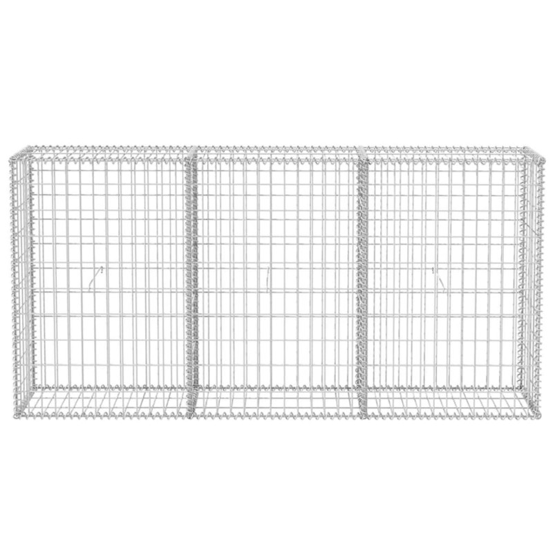 Panier de gabion Acier galvanisé 200x30x100 cm 