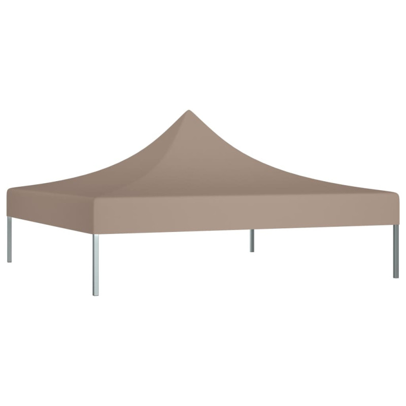 Toit de tente de réception 2x2 m Taupe 270 g m² 