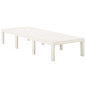 Chaise longue plastique blanc