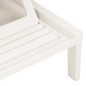 Chaise longue plastique blanc