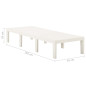 Chaise longue plastique blanc