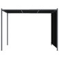 Pergola de jardin avec toit rétractable 3x3 m Anthracite