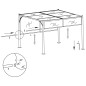 Pergola de jardin avec toit rétractable 3x3 m Anthracite