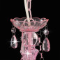 Lustre avec perles Rose Rond 3 x E14