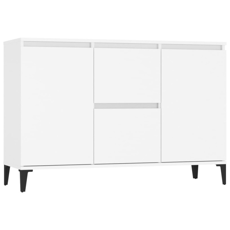 Buffet blanc 104x35x70 cm bois d ingénierie