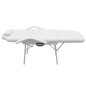 Fauteuil de massage pour traitement facial Simili cuir Blanc 