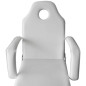 Fauteuil de massage pour traitement facial Simili cuir Blanc 