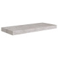 Étagère murale flottante gris béton 60x23,5x3,8 cm MDF