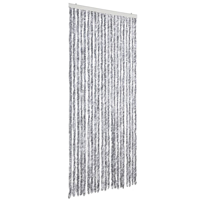 Moustiquaire Blanc et gris 90x220 cm Chenille