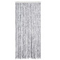 Moustiquaire Blanc et gris 90x220 cm Chenille