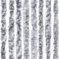 Moustiquaire Blanc et gris 90x220 cm Chenille