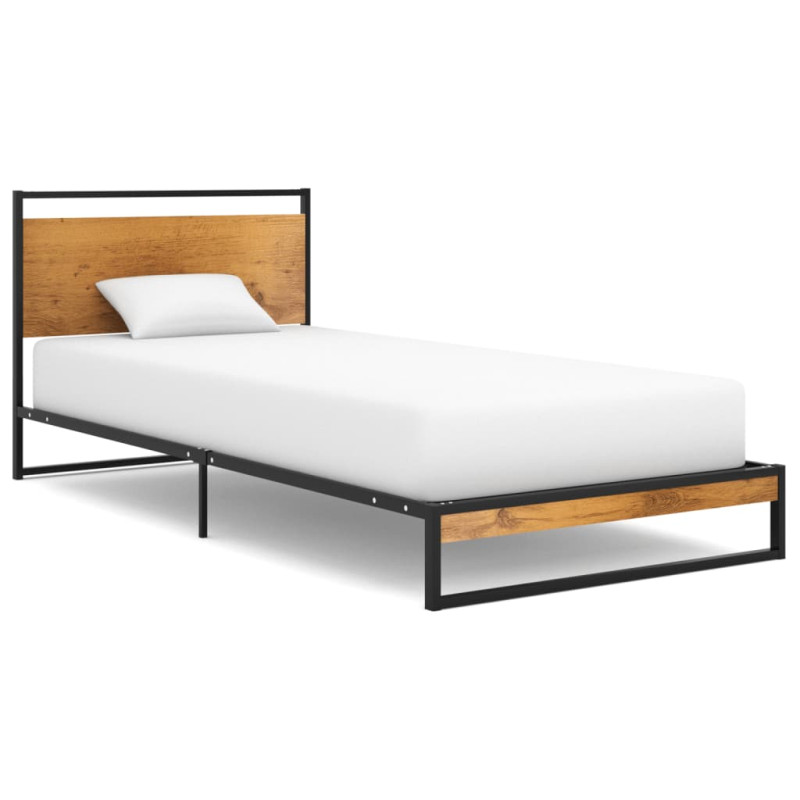 Cadre de lit sans matelas métal 90x200 cm